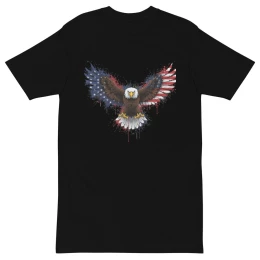 Angry Eagle Men’s Premium Heavyweight tee