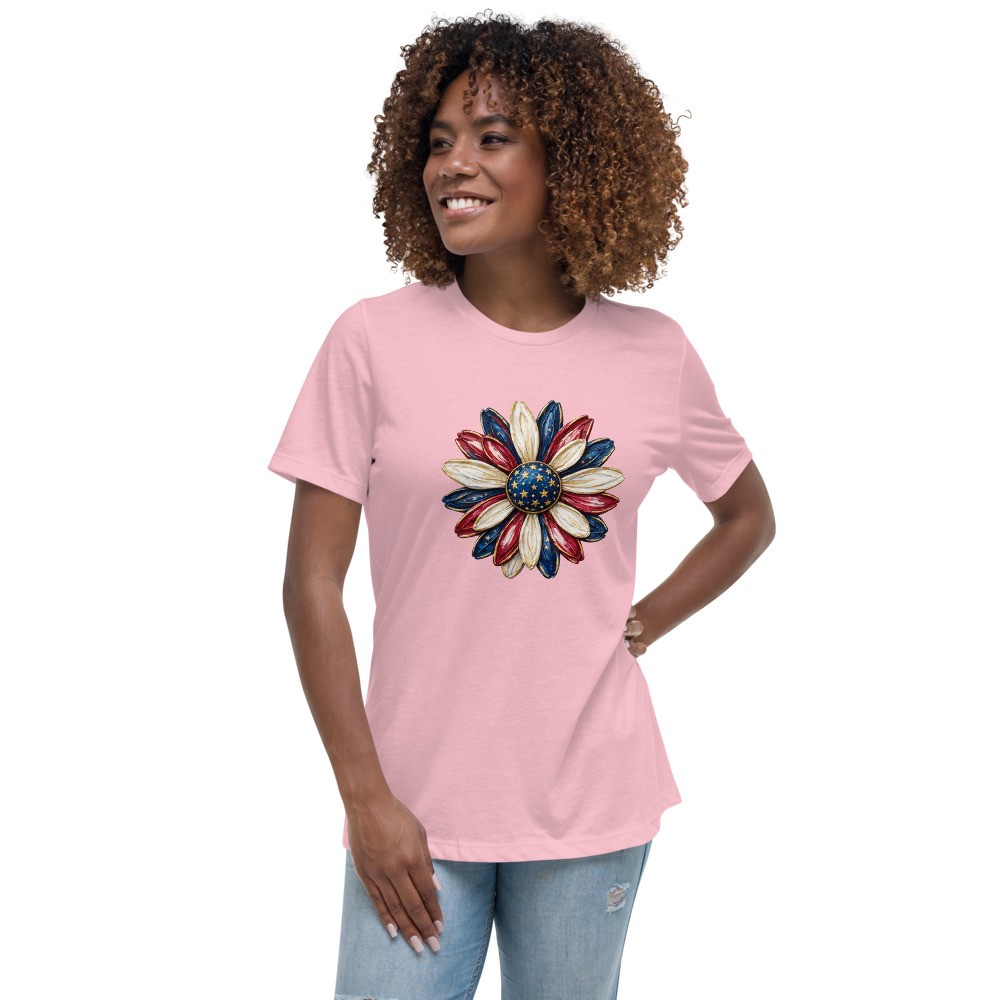 USA Flower Women's Relaxed T-Shirt