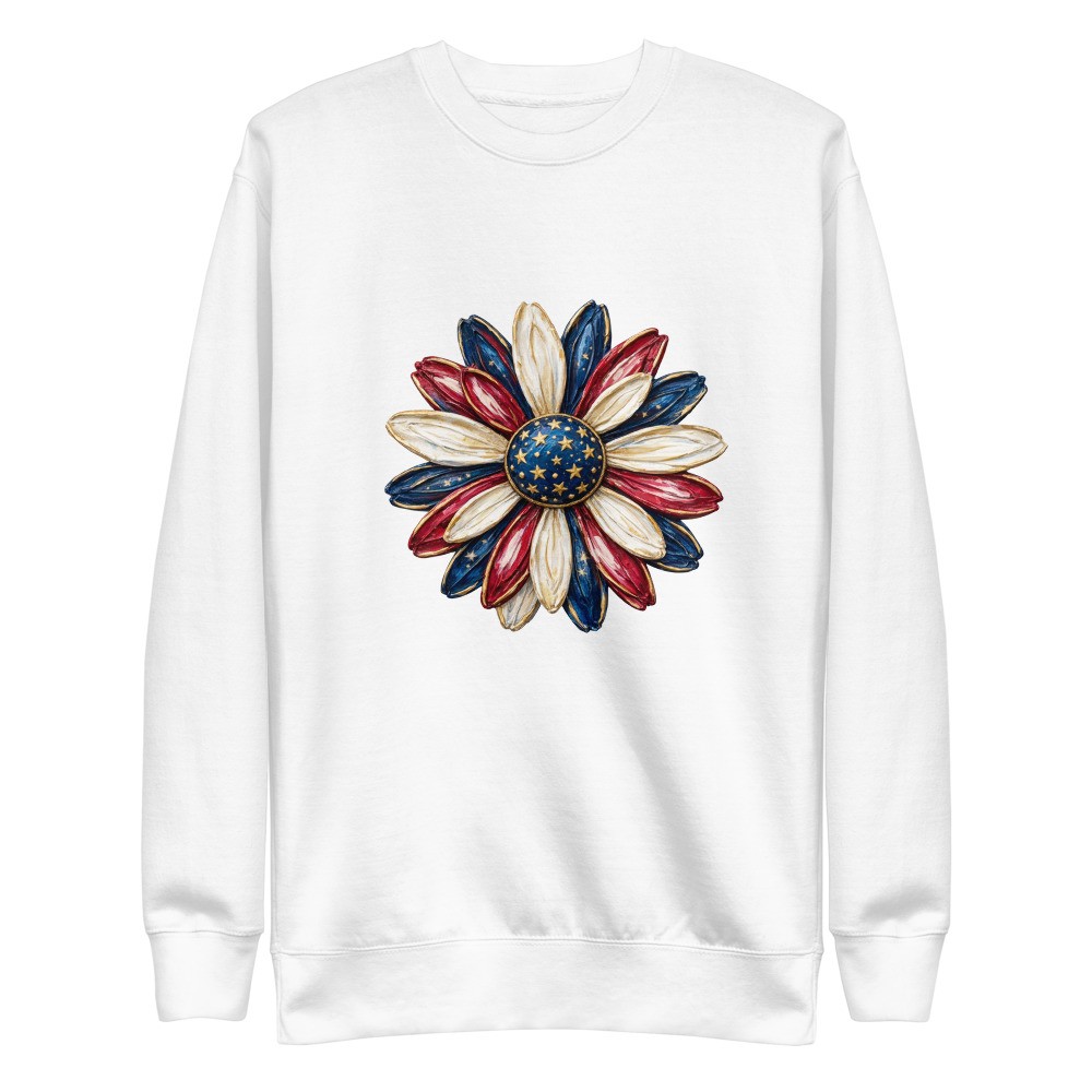 USA Flower Unisex Premium Sweatshirt
