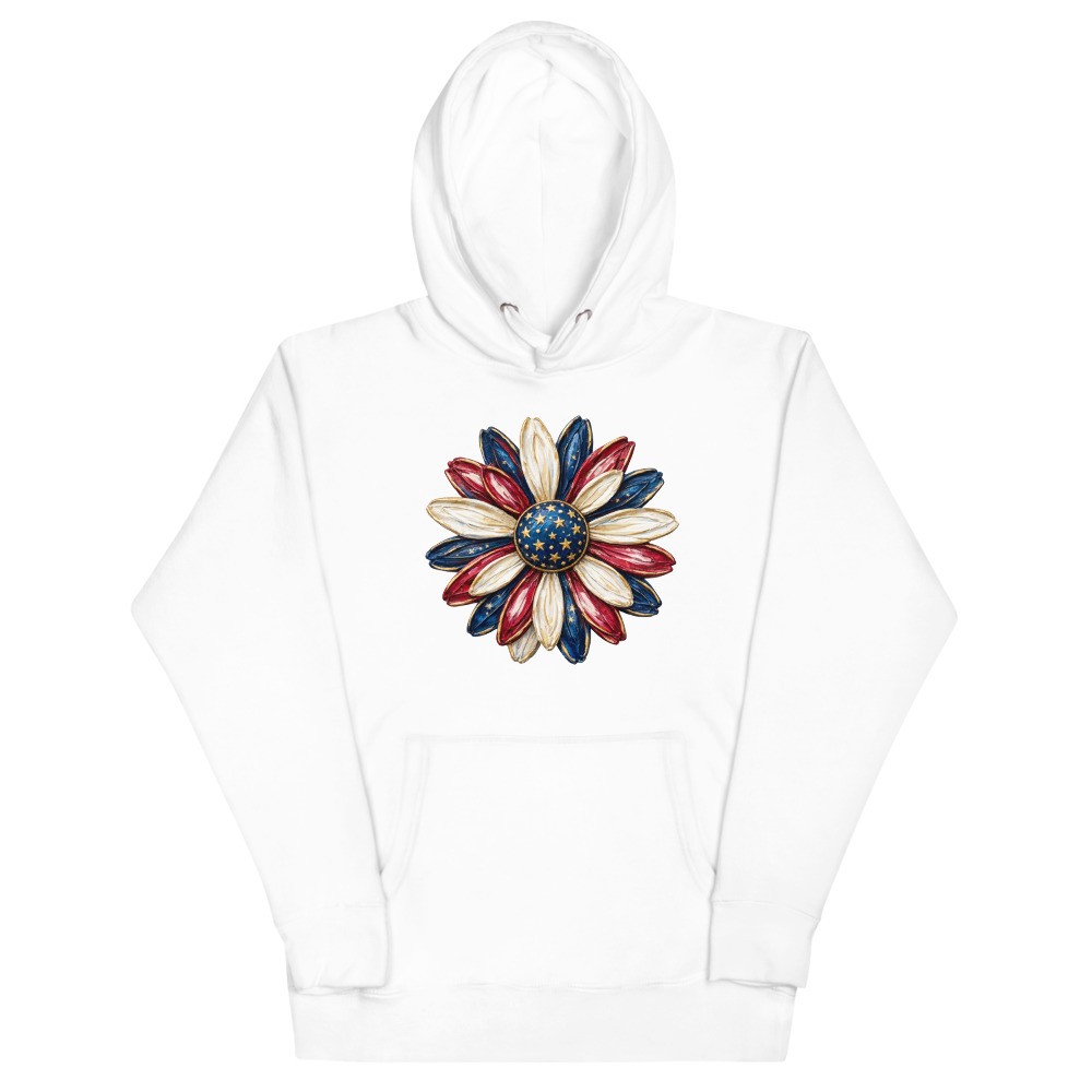 USA Flower Unisex Hoodie