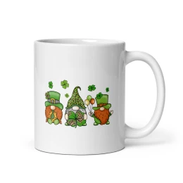 Gnomes Green - White Glossy Mug