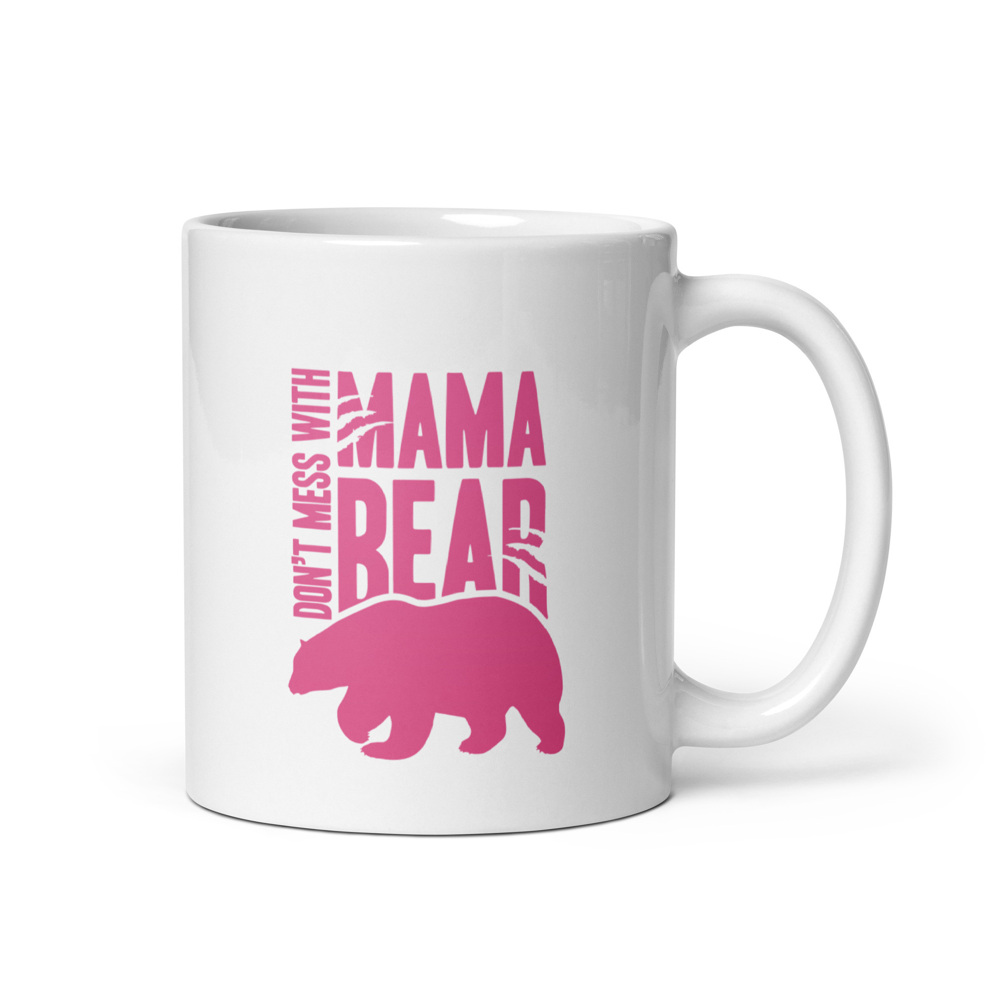 Mama Bear White Glossy Mug
