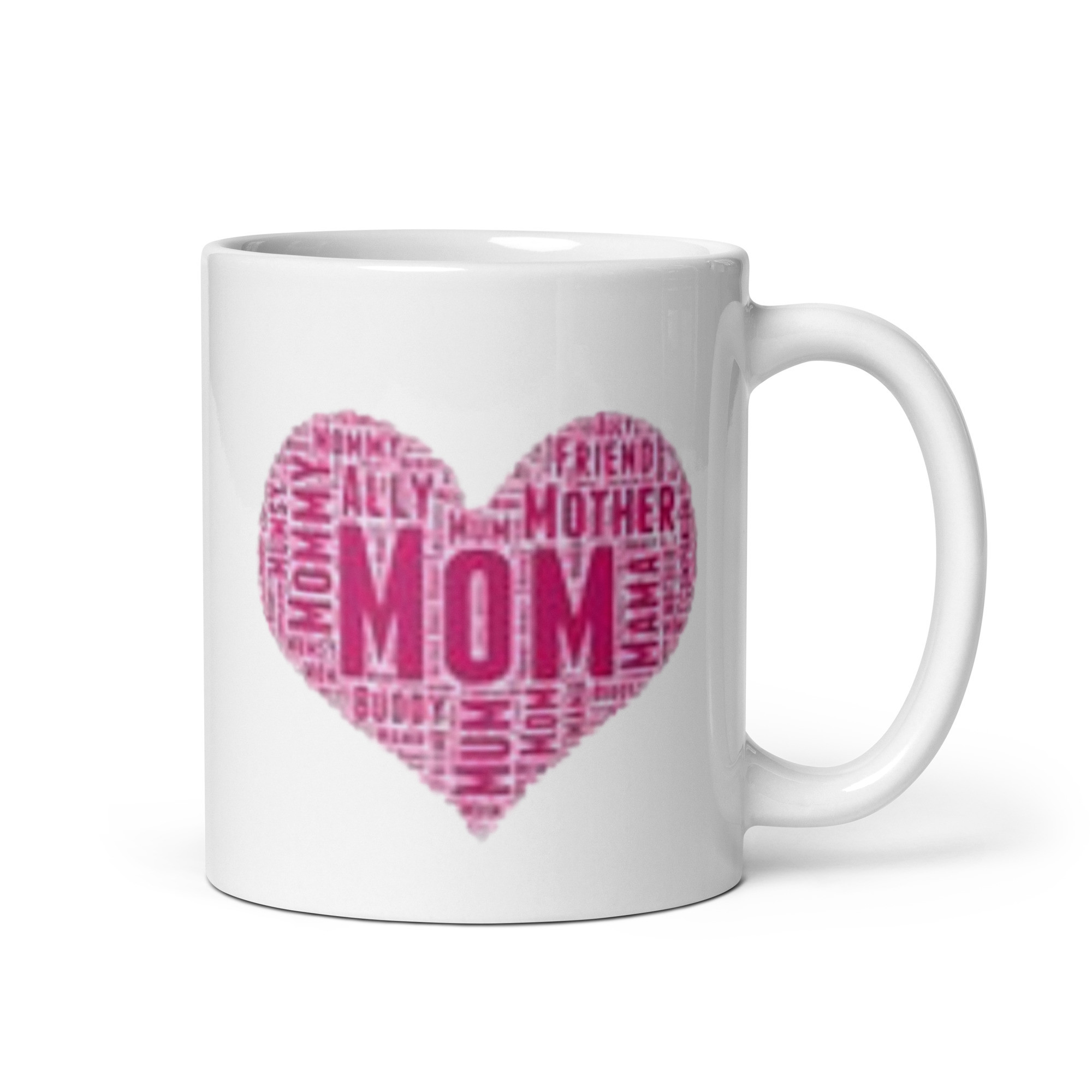 Mom White Glossy Mug