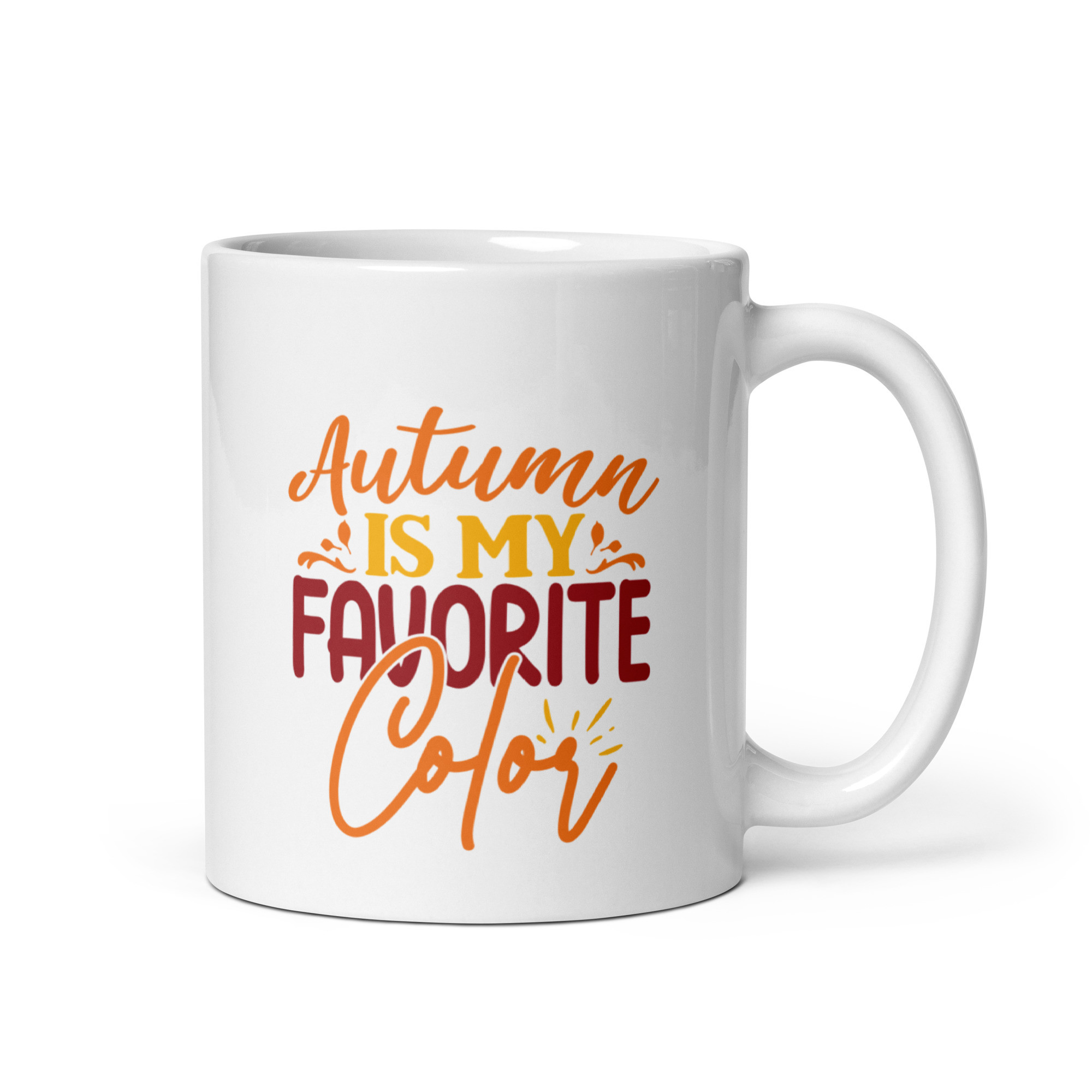 Autumn Favorite Color - White Glossy Mug