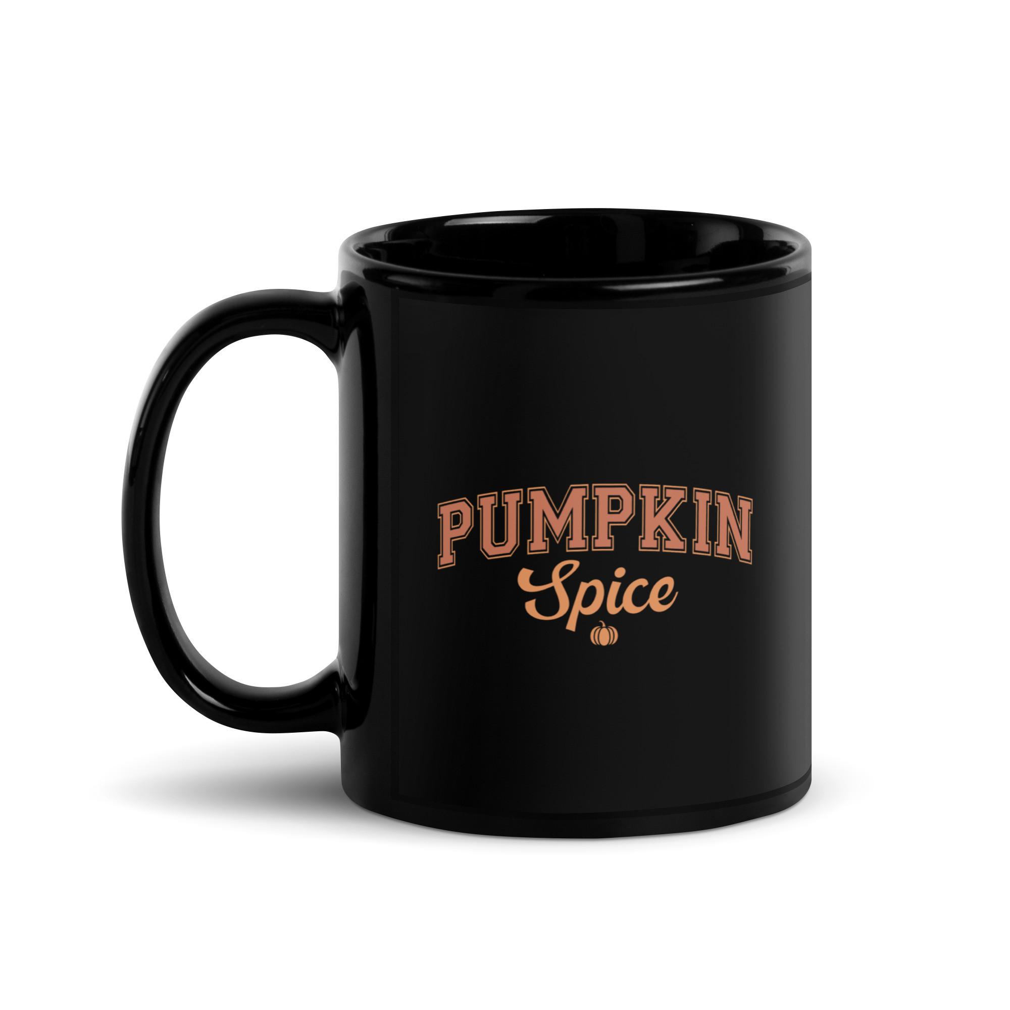 Pumpkin Spice - Black Glossy Mug