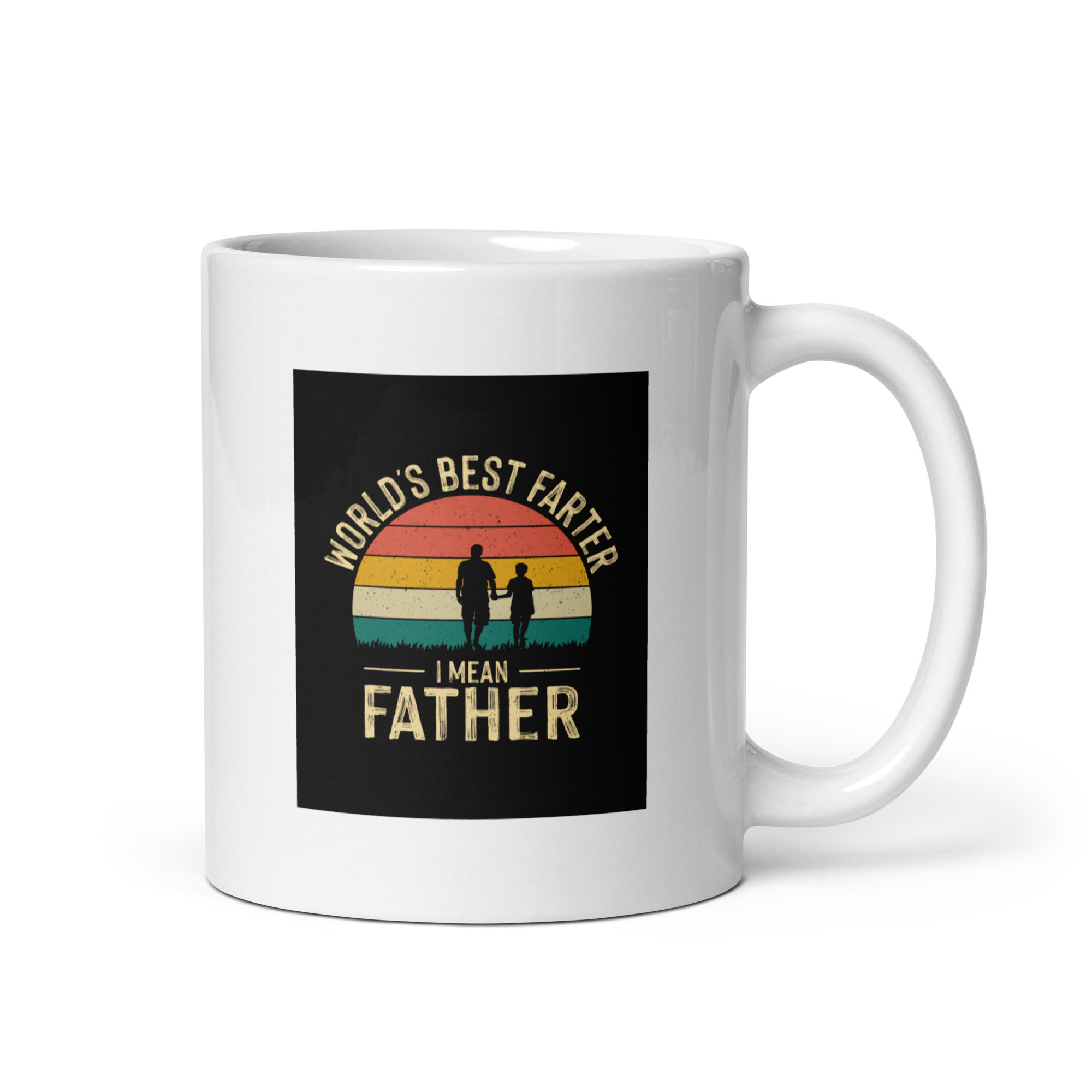 Farter White Glossy Mug