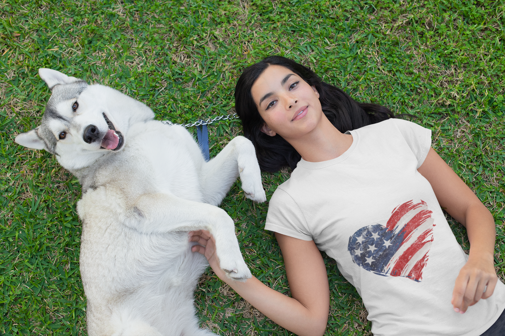 USA Heart Women's Relaxed T-Shirt