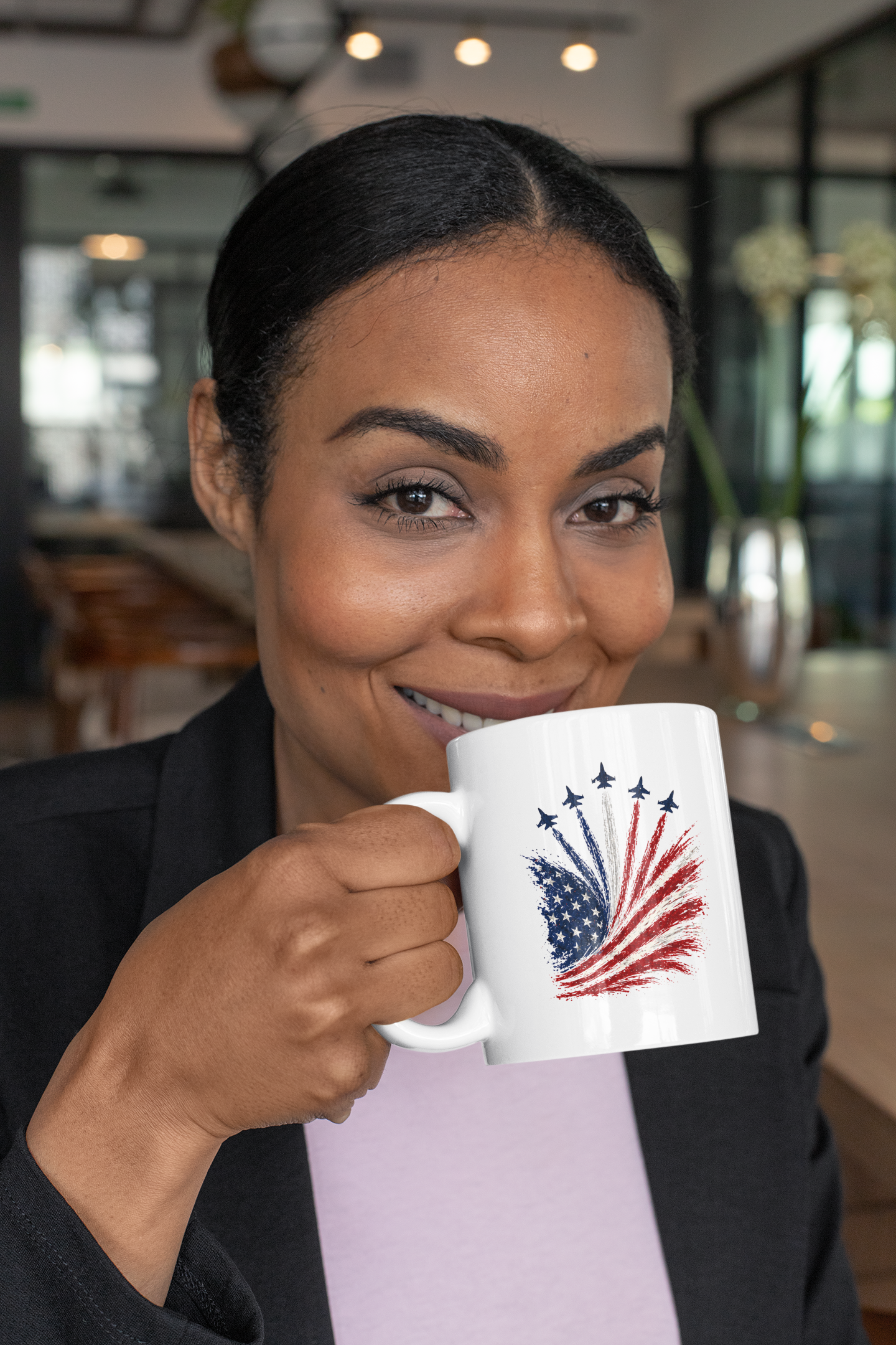 USA Jets White Glossy Mug
