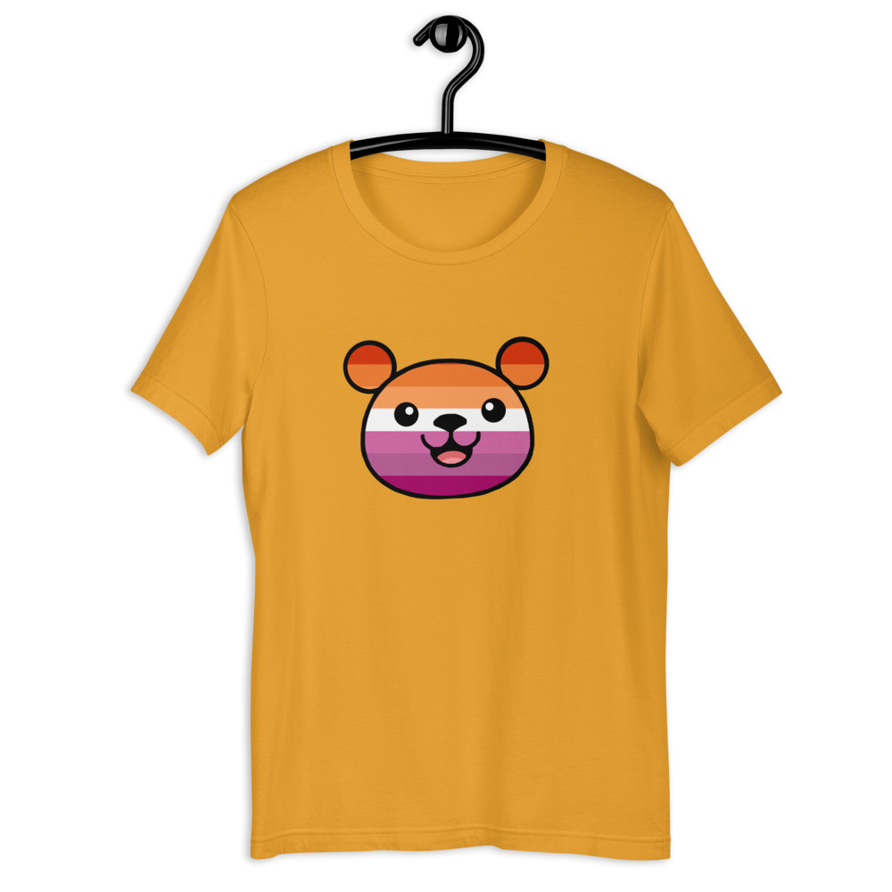 Lesbian Flag Teddy Unisex Tee