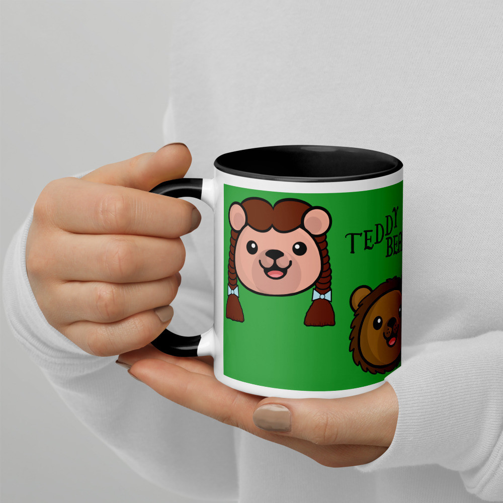 Wizard of Oz Teddy Bears Mug with Colour Inside