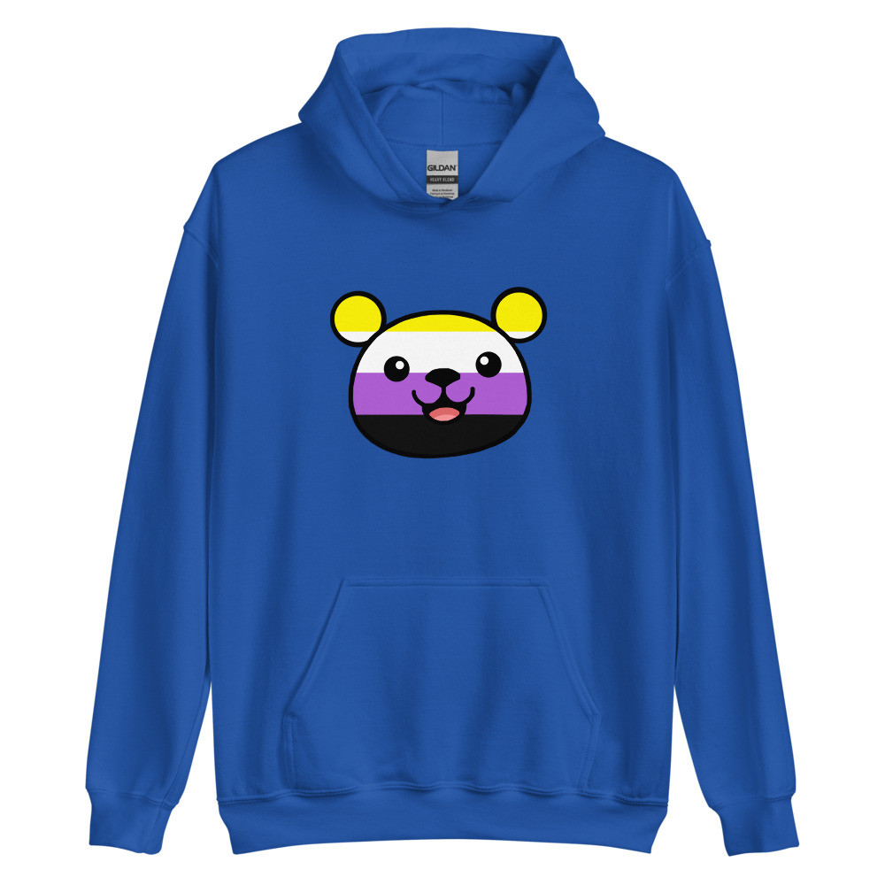 Non-binary Flag Teddy Unisex Hoodie