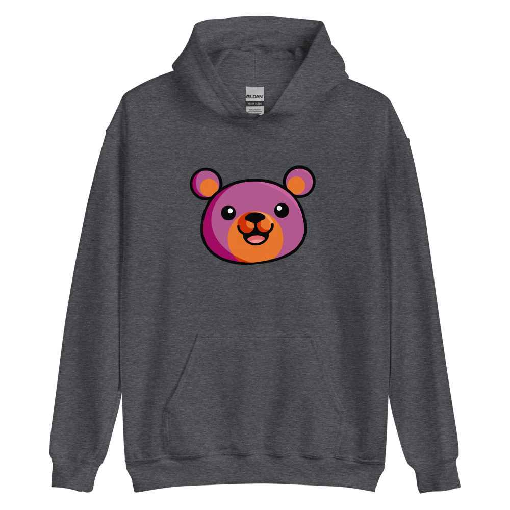 Lesbian Flag Colours Teddy Unisex Hoodie