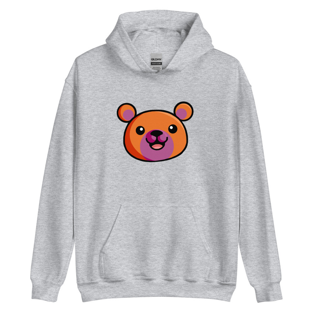 Lesbian Flag Colours Teddy Unisex Hoodie #2
