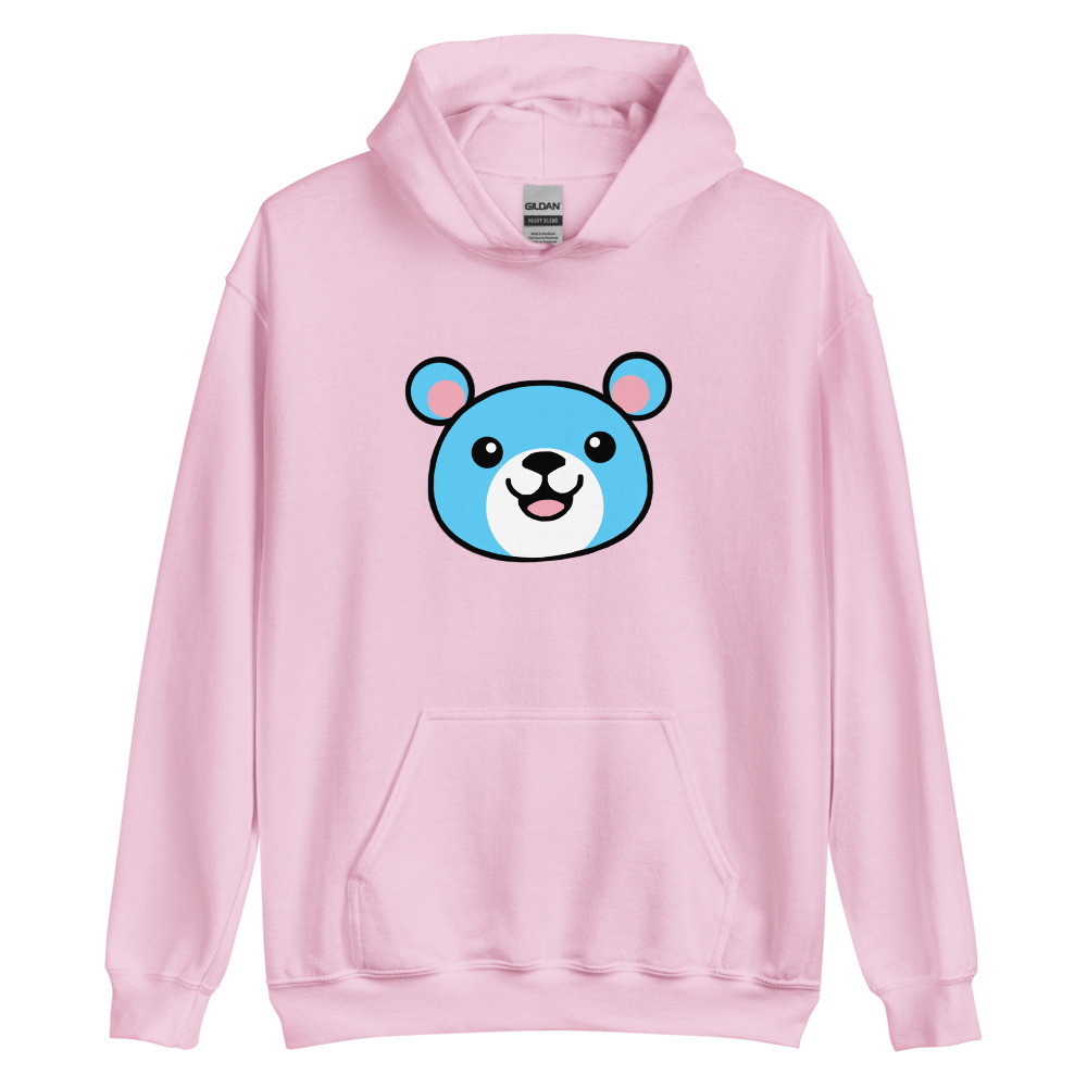 Transgender Flag Colours Teddy Unisex Hoodie
