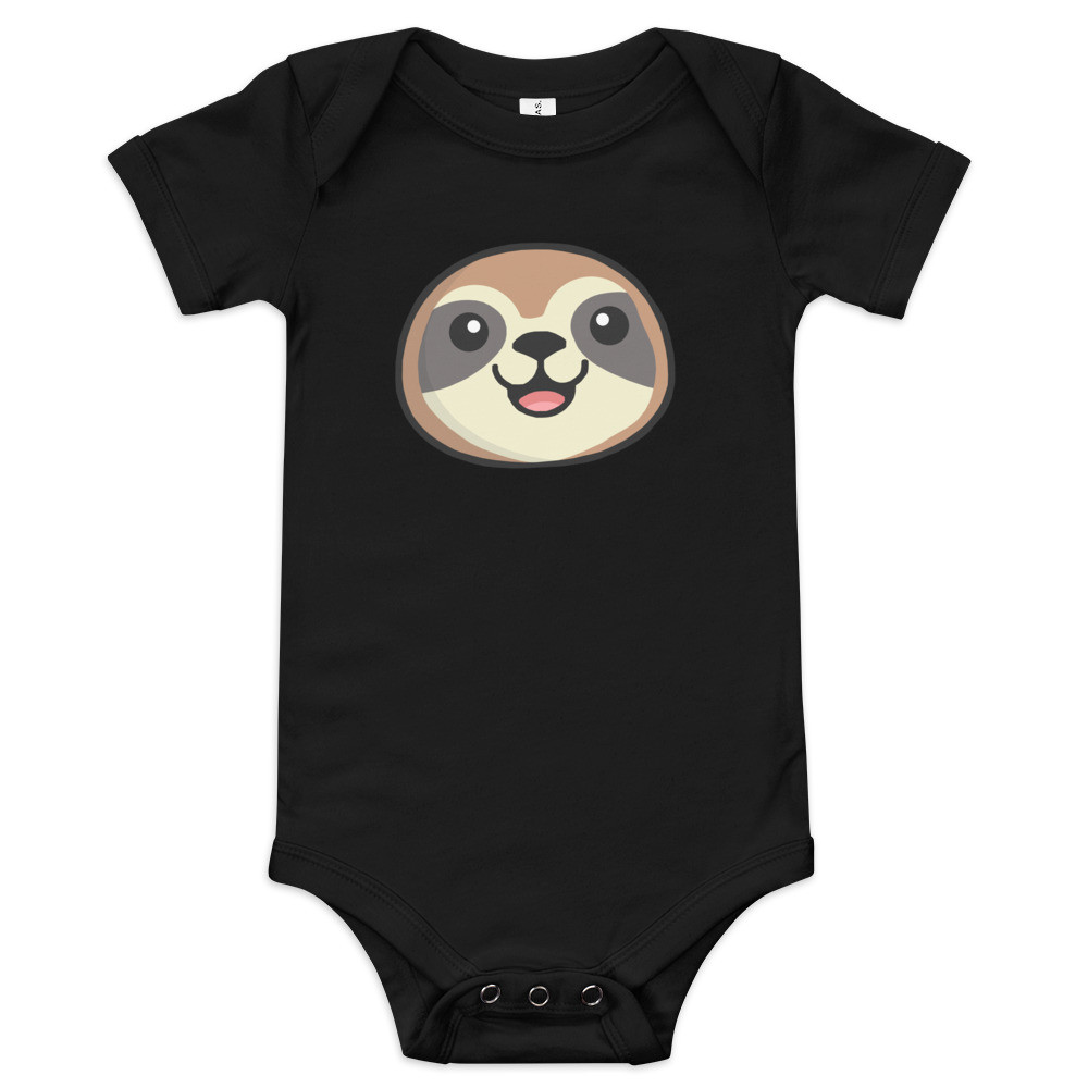 Symon (with a Y) the Sloth short sleeve babygrow