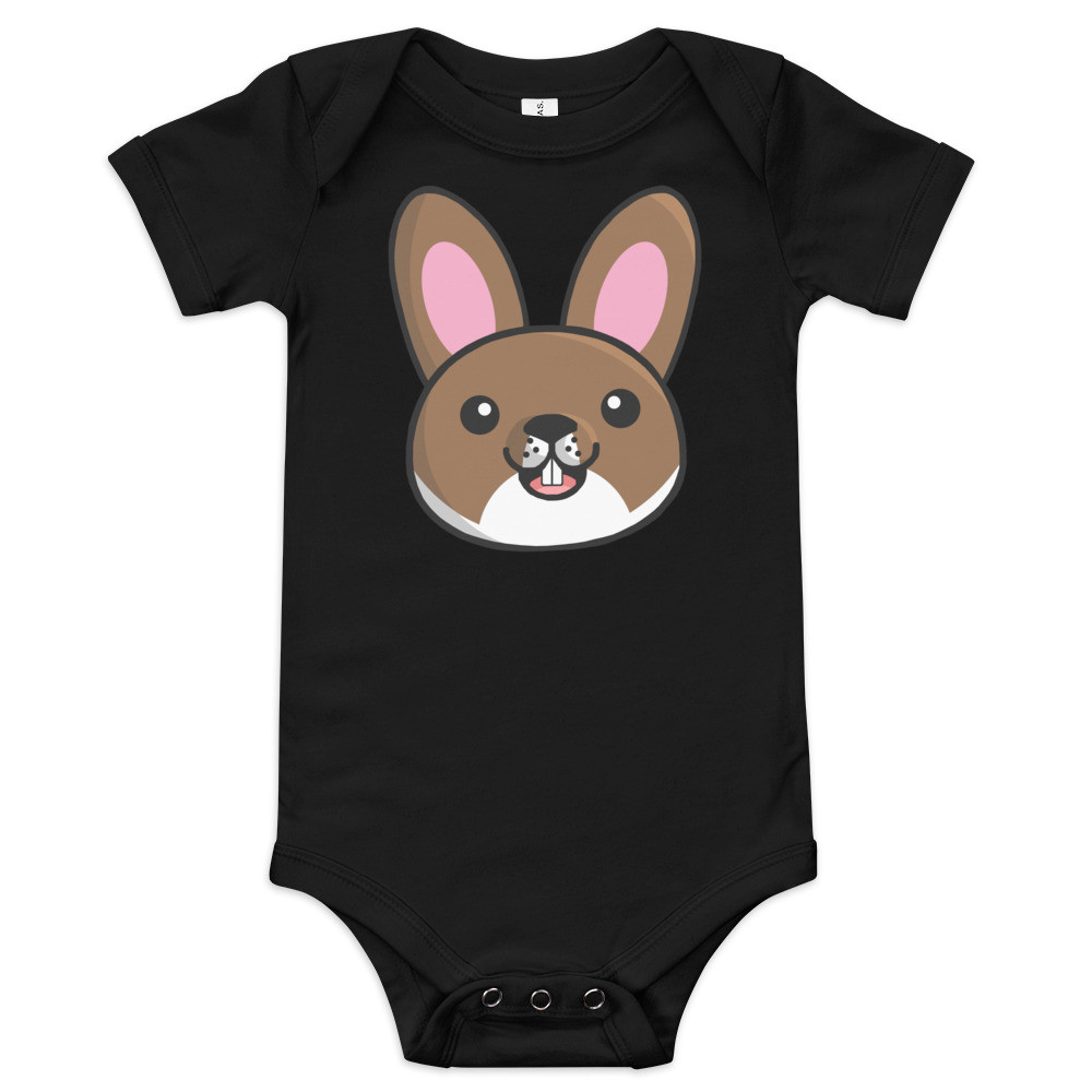 Becki the Bunny short sleeve babygrow