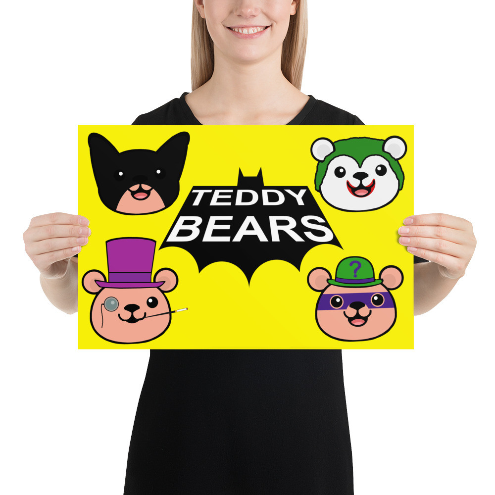 Batman Teddy Bears Poster