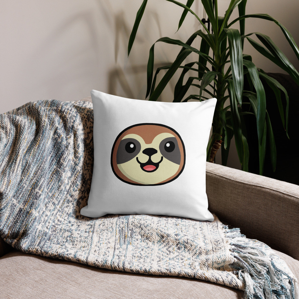 Symon (with a Y) the Sloth Premium Pillow