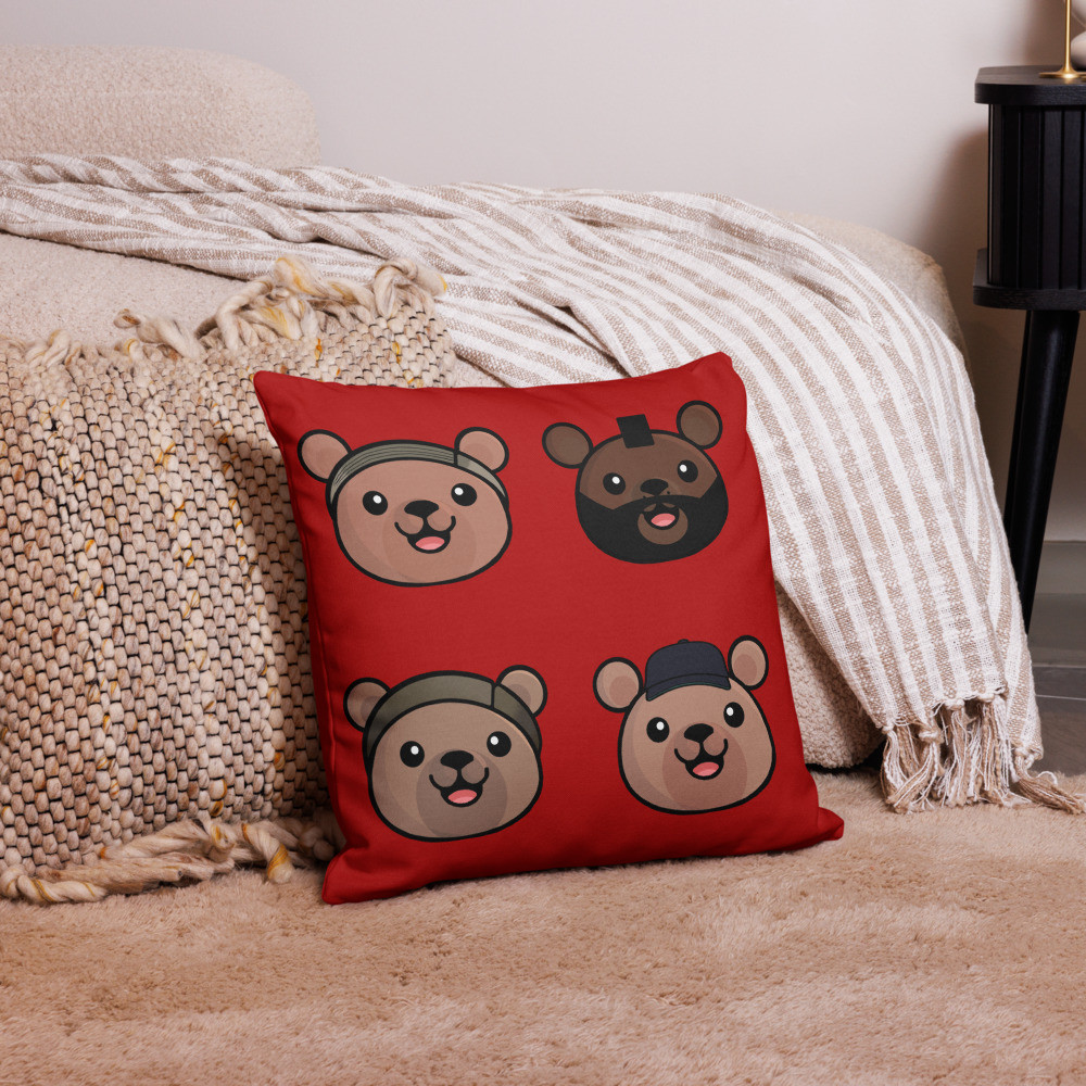 A-Team Teddy Bears Premium Pillow