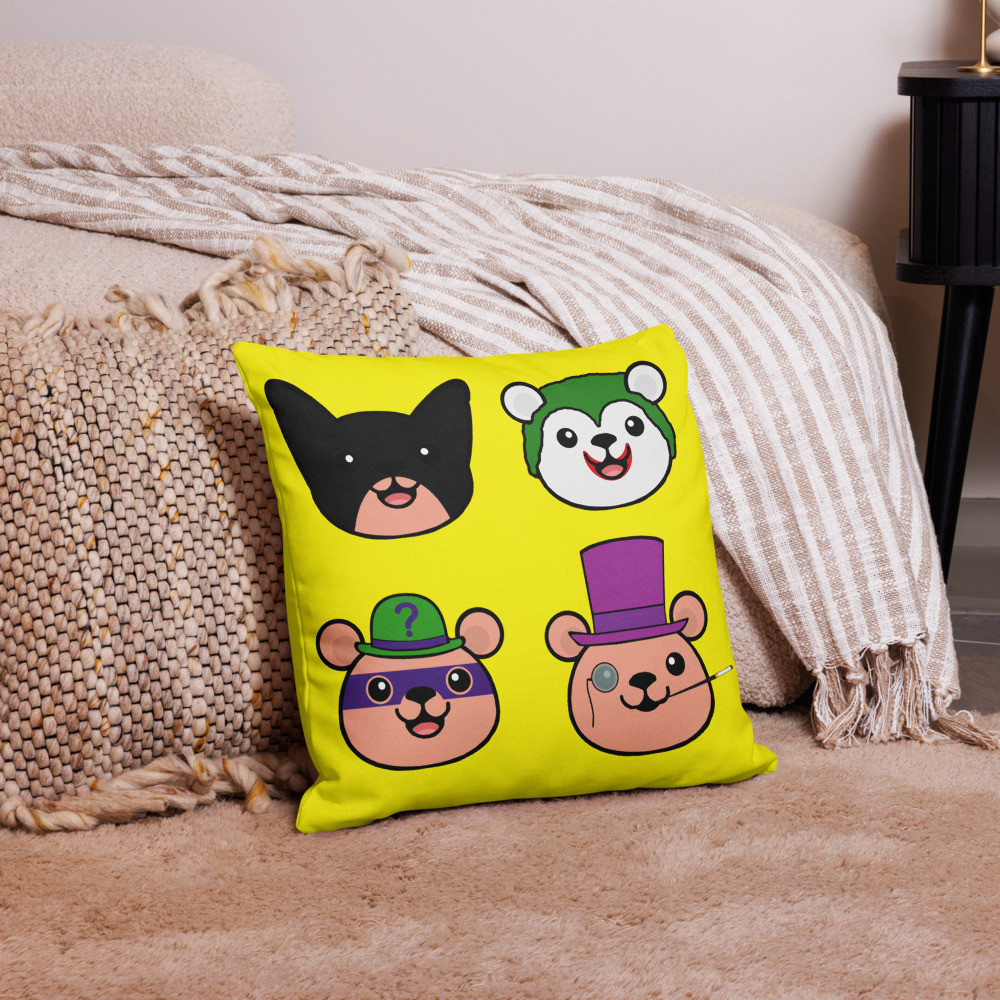 Batman Teddy Bears Premium Pillow