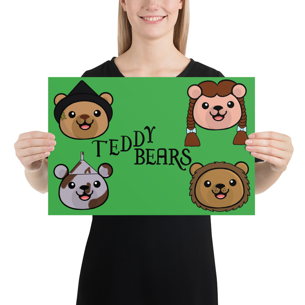 Wizard of Oz Teddy Bears Poster