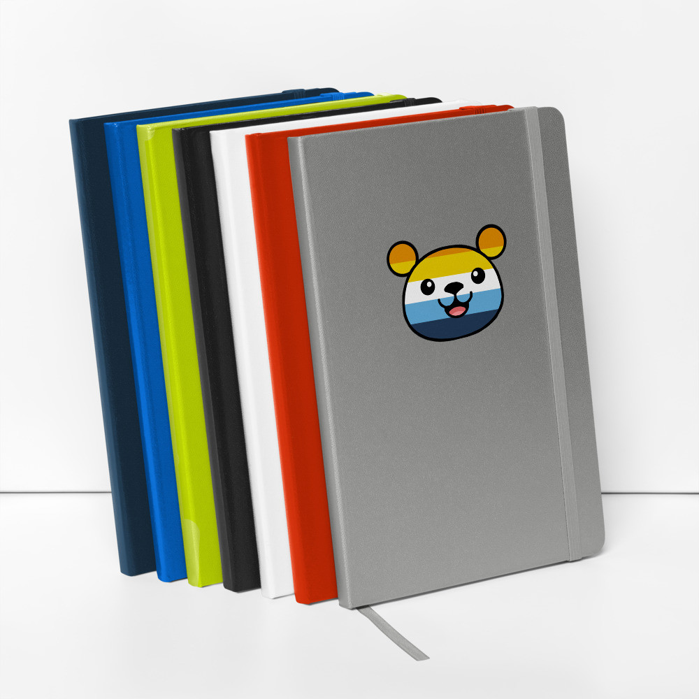 AroAce Flag Teddy hardcover notebook
