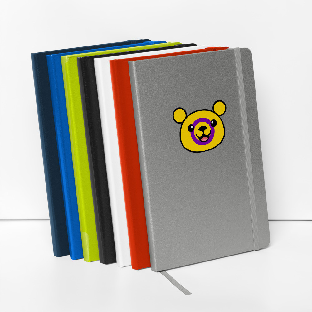 Intersex Flag Teddy hardcover notebook