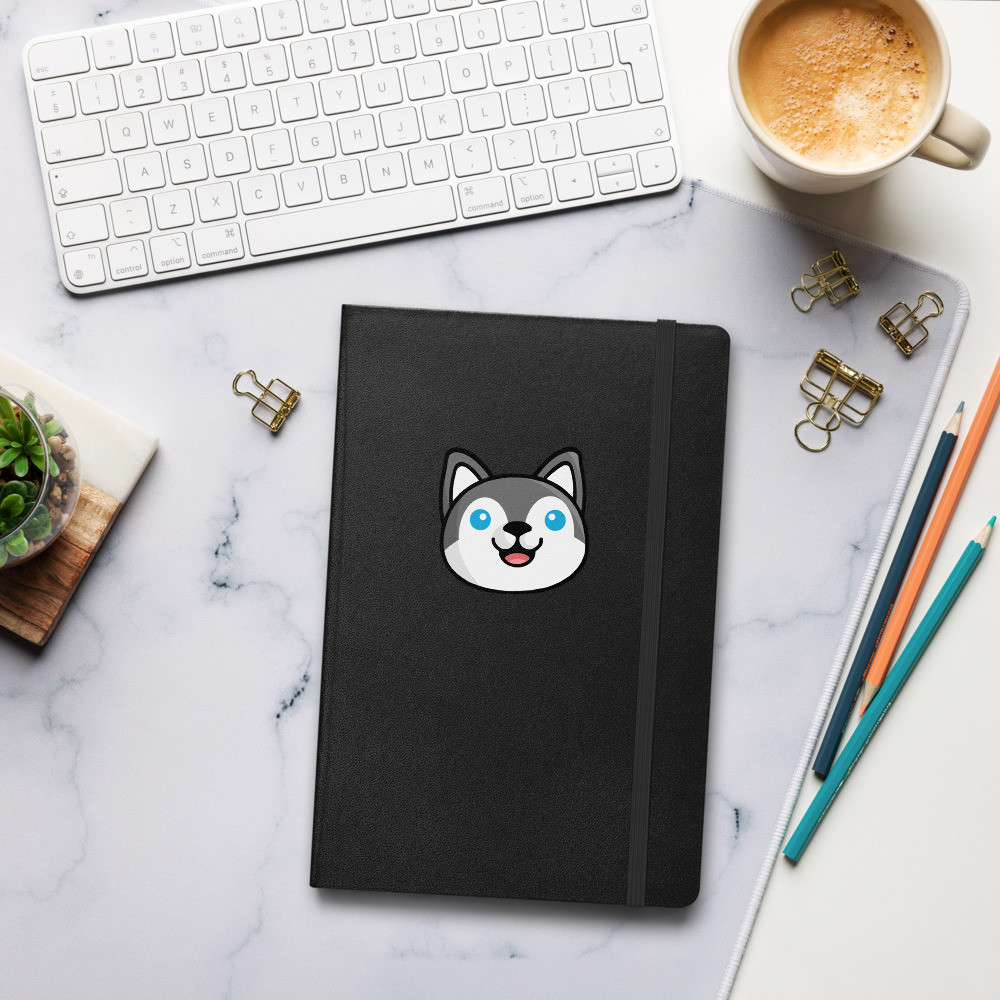 Aria the Husky hardcover notebook
