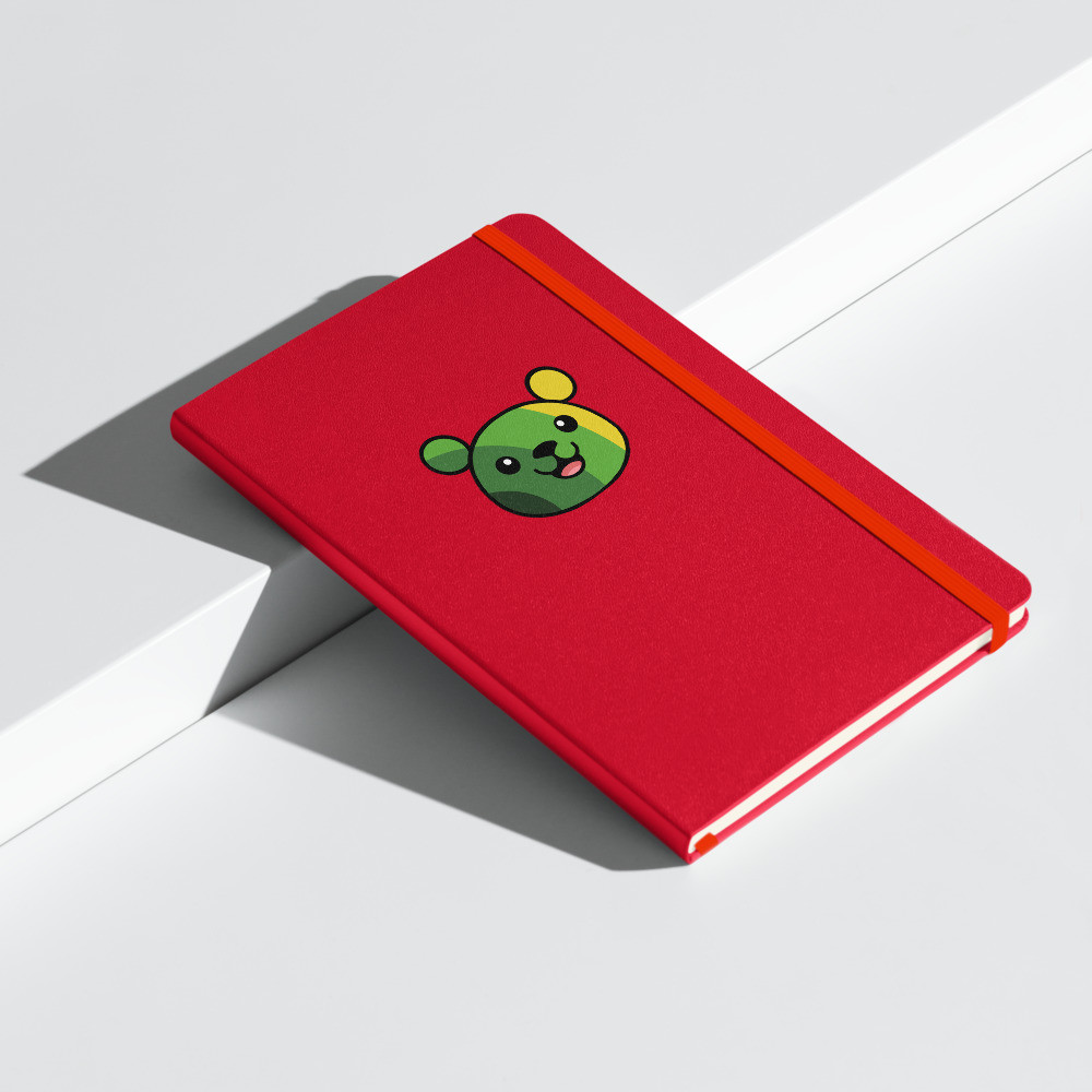 Mental Health Flag Teddy hardcover notebook