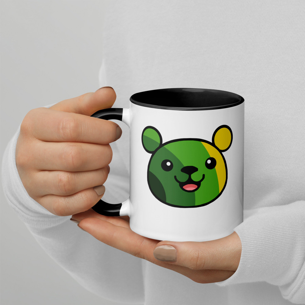 Mental Health Flag Teddy Mug with Colour Inside