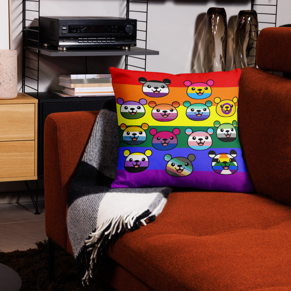 Pride Teddies Premium Pillow