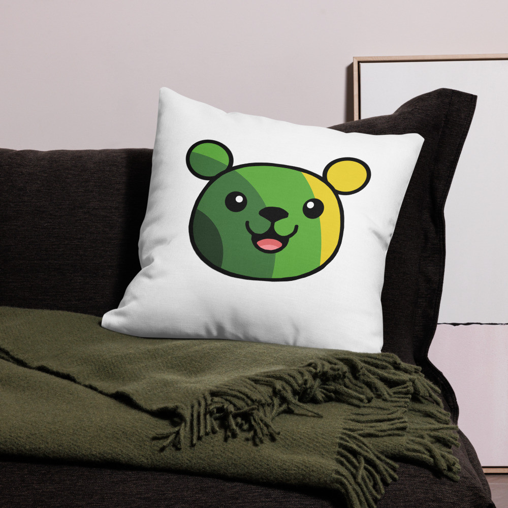 Mental Health Flag Teddy Premium Pillow