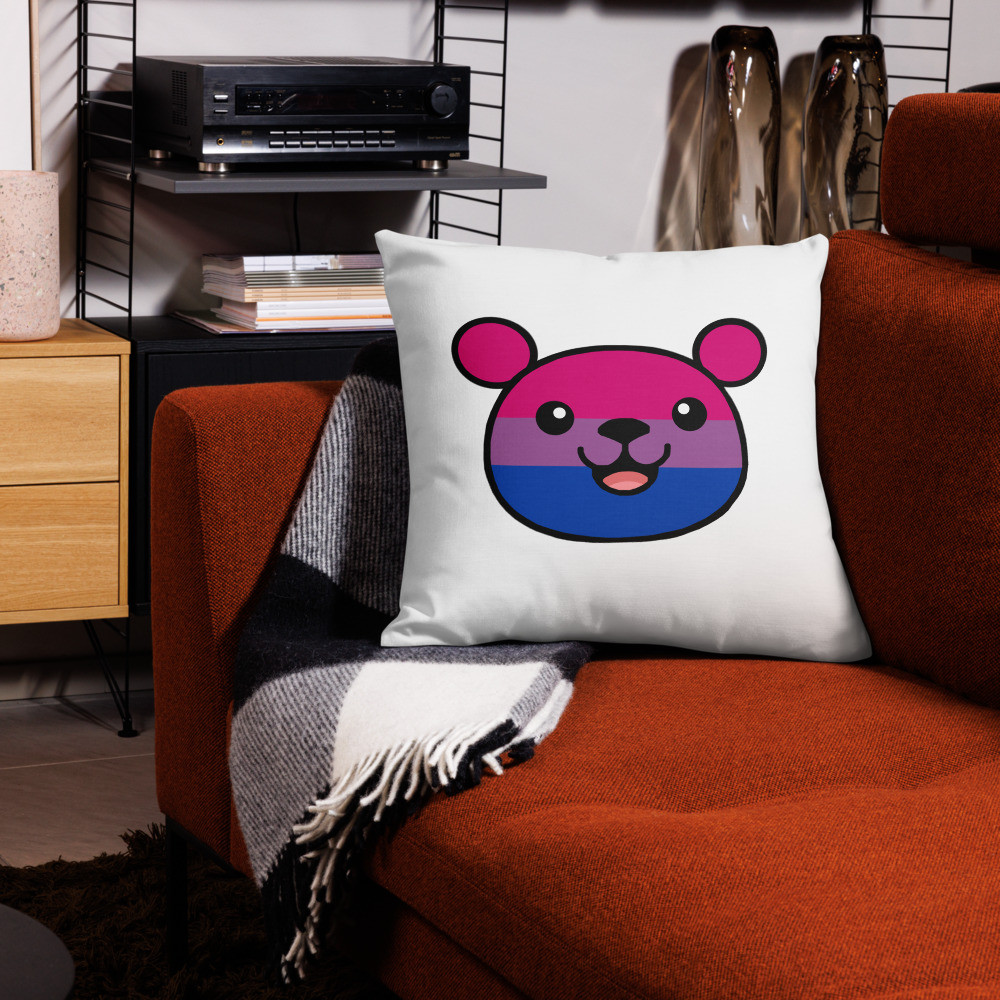 Bisexual Flag Teddy Premium Pillow