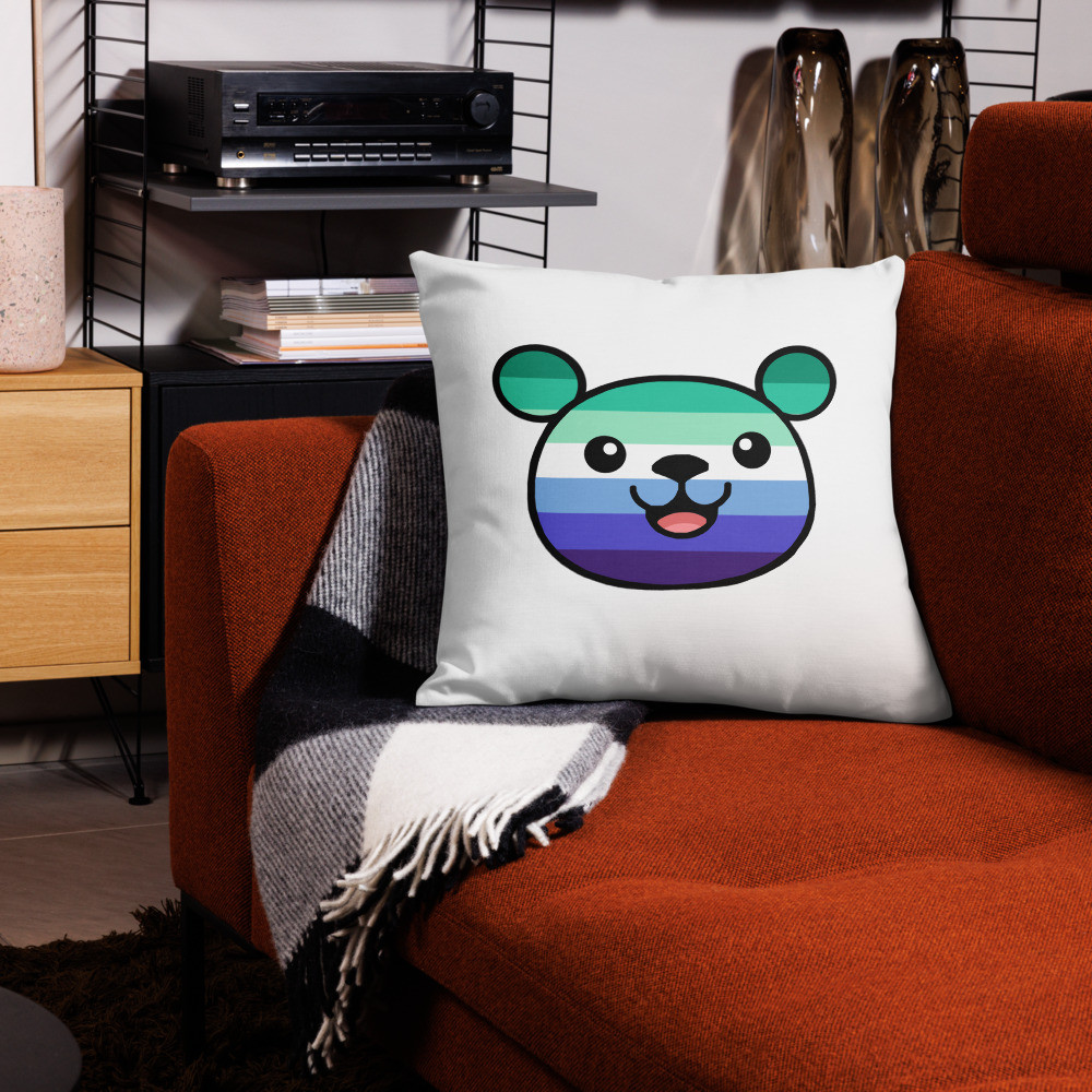 Gay Flag Teddy Premium Pillow