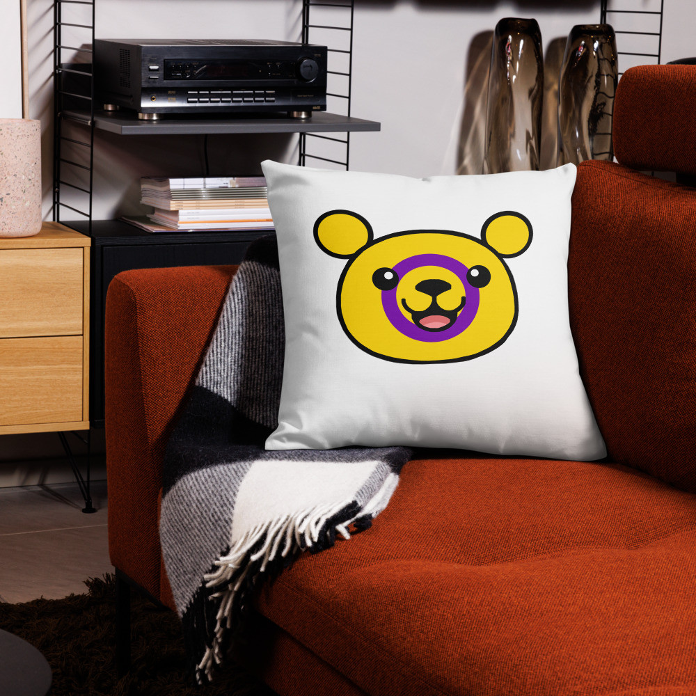 Intersex Flag Teddy Premium Pillow