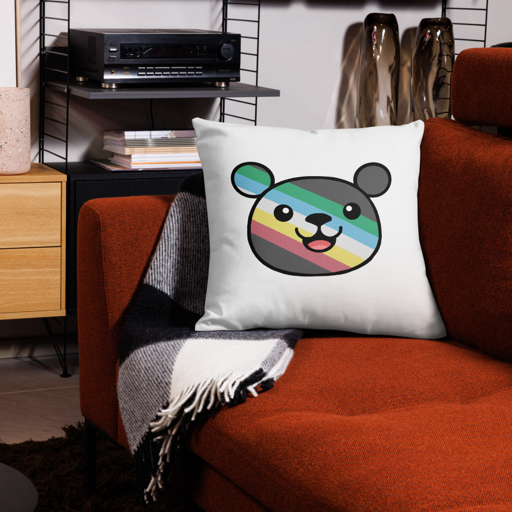 Disability Pride Flag Teddy Premium Pillow