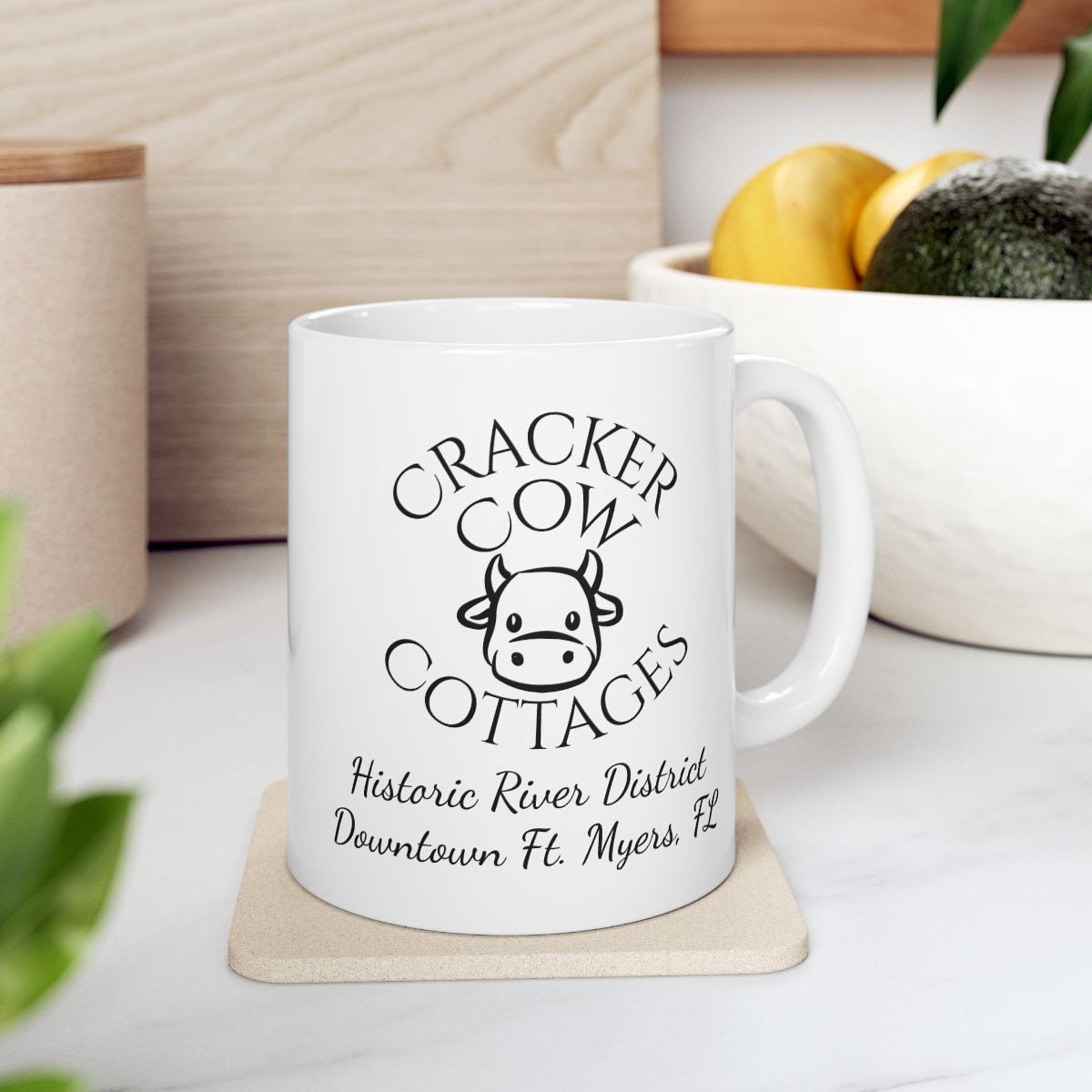 Cracker Cow Cottages Mug | Historic River District Downtown Ft Myers Ceramic Mug