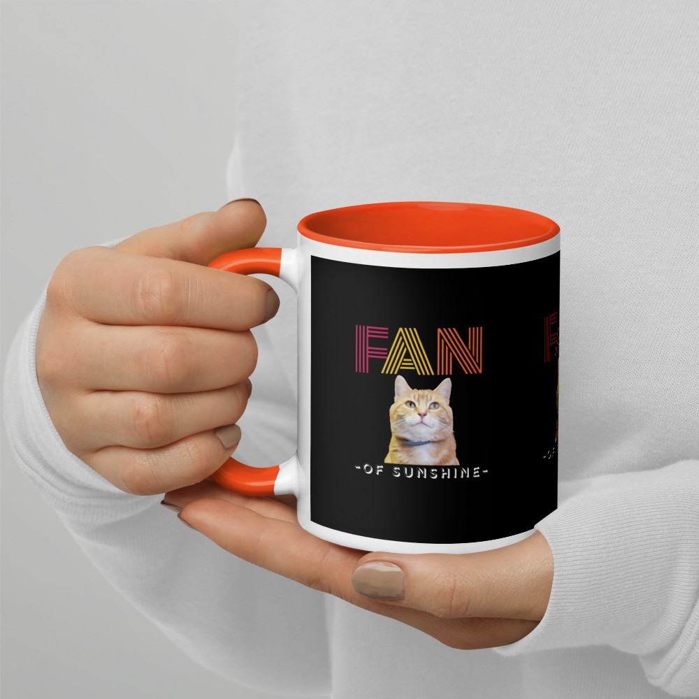 Mug with Color Inside Fan of Sunshine