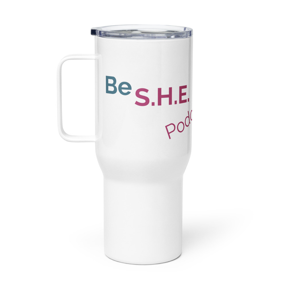 Travel mug with a handle