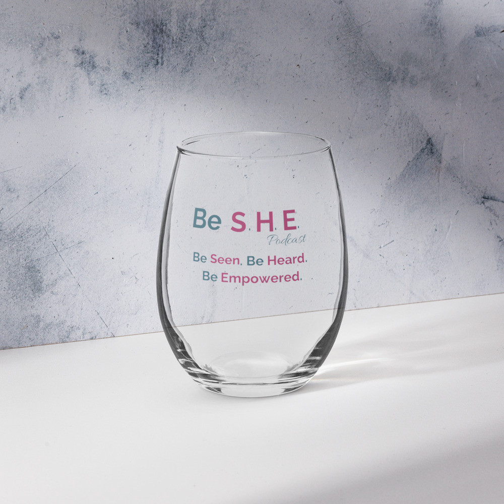 Stemless wine glass