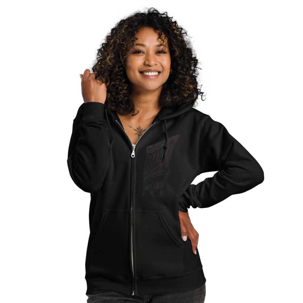 Treez stump peek zip hoodie