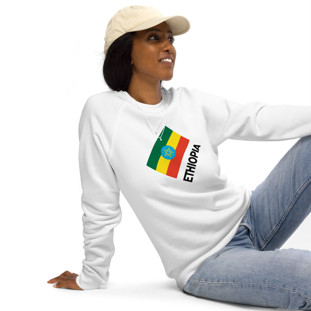 Unisex Ethiopia raglan sweatshirt