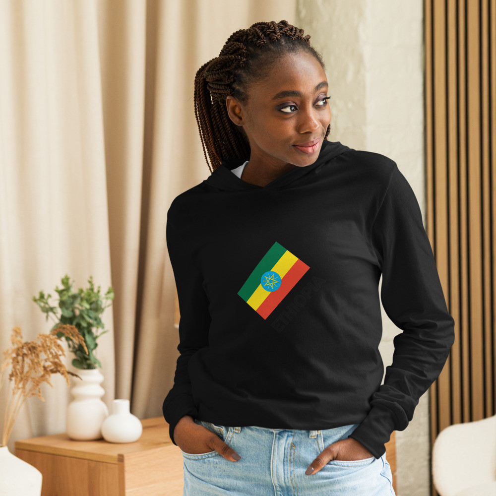 Hooded long-sleeve Ethiopia tee
