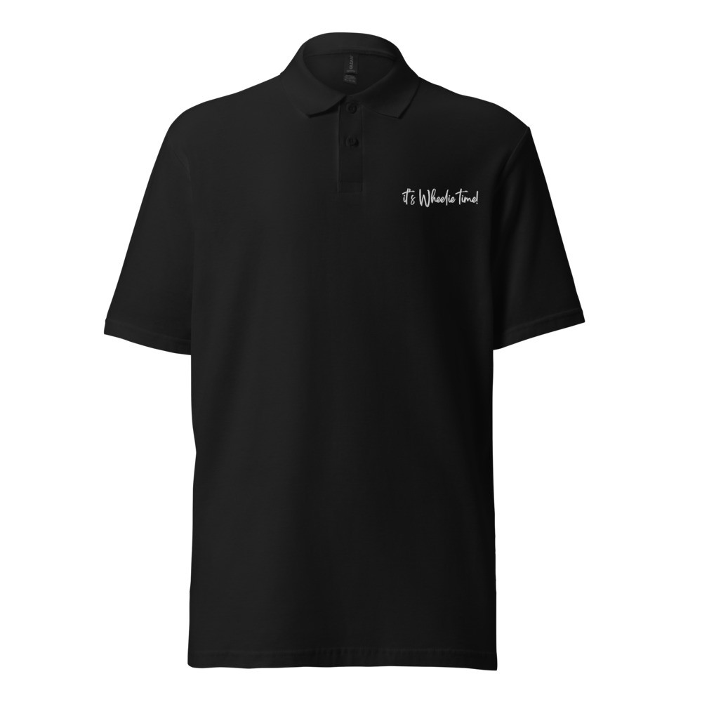 Unisex Wheelie time polo shirt