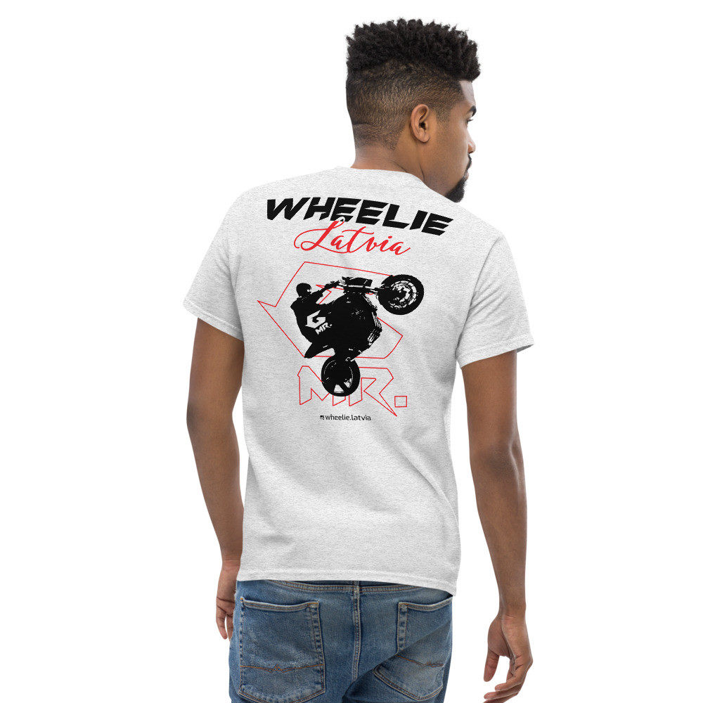 Men's classic gray Wheelie T-shirt