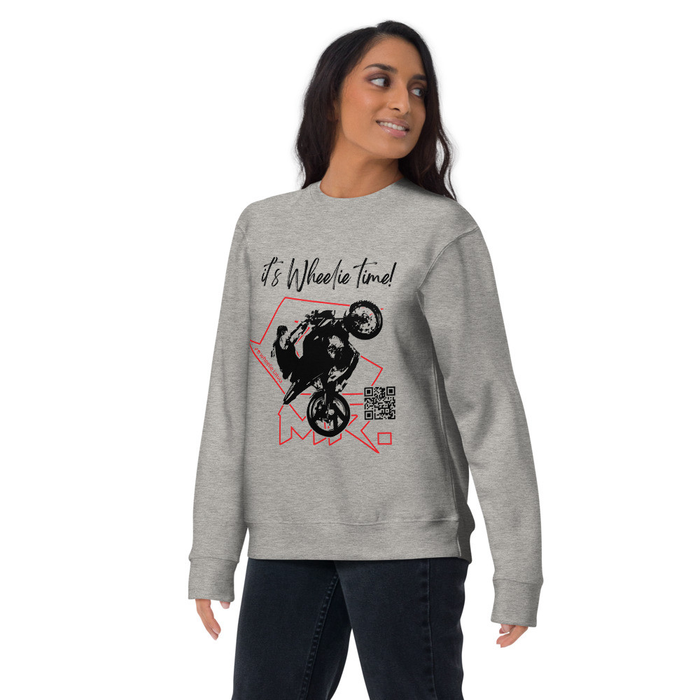 Unisex Premium Wheelie Girl Sweatshirt