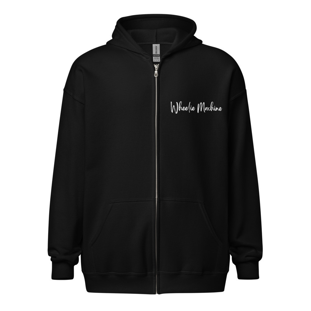 Wheelie Machine Unisex zip hoodie
