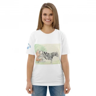 Lion Zebra Unisex organic cotton t-shirt
