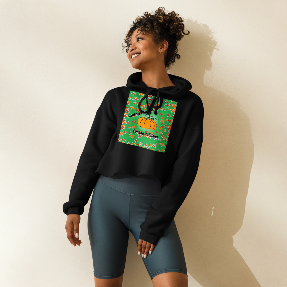 Happy Thanksgiving Crop Hoodie