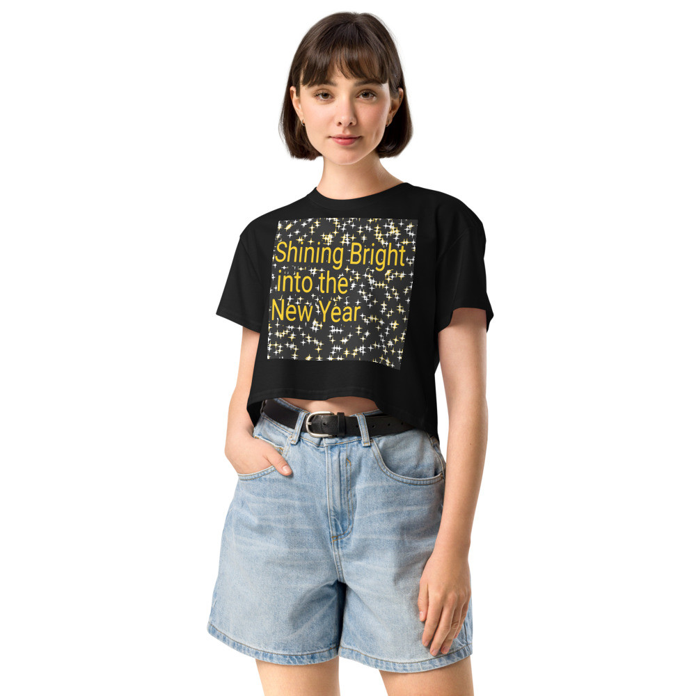 Happy new Year Women’s crop top